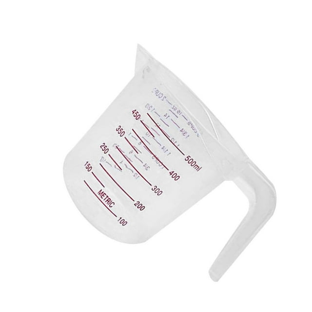 serony PVC Mesure Tasse Professionnelle Réutilisables Tasses Graduées Manipulées Cuisine Intérieure Restaurant Outils de Laboratoire 500ML