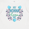 thumbnail image 4 of Inktastic My Nonna Loves Me with Flowers and Hearts Boys or Girls Baby T-Shirt, 4 of 5