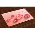 thumbnail image 1 of Ambesonne Chinese New Year Place Mats Set of 4, Pink Blossoms, Standard Size, Coral and Dark Coral, 1 of 4