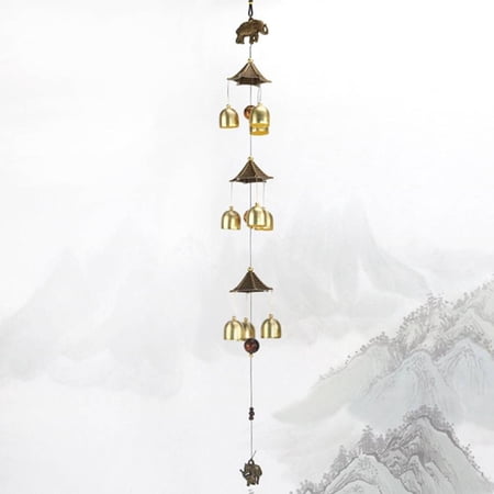 Indoor Outdoor Handmade Courtyard Decoration Creative Pendant Bell Wind Chimes Hanging Ornament Garden Decor STYLE 2