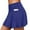 Dark Blue, variant on ANINEO Women Swimwear High Waist Swim Skirt Long Skirted Swimsuit Bottom Athletic Bathing Suit Skirt With Panty Cozy Hawaii Summer Tropical Brazilian Beachwear
