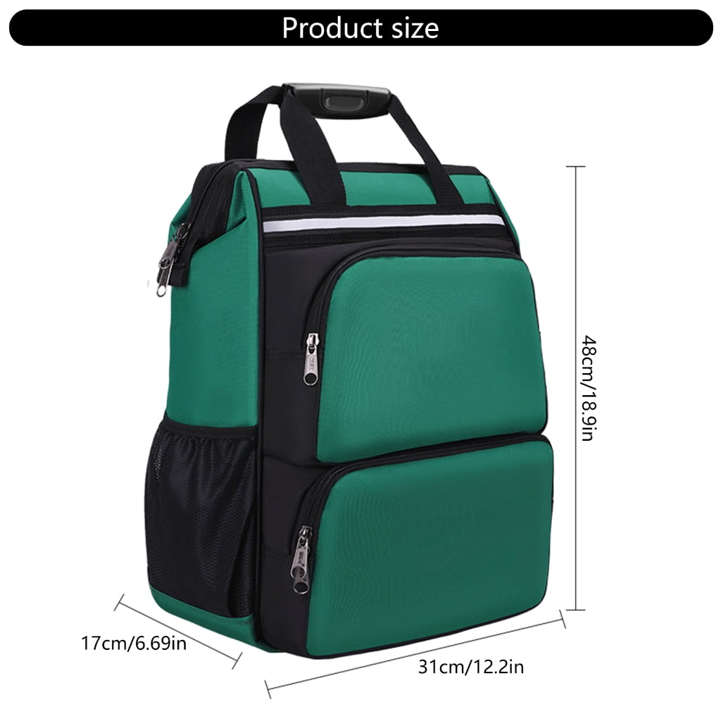 Heavy Duty Waterproof Tool Backpack Electrician Tool Shoulder Bag Oxfords Cloth Tool Organizer with Multiple Pockets