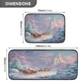 thumbnail image 3 of 2-Piece Kitchen Rugs Set Non-Slip Mats Carpet Floor for Kitchen, Bathroom (19.7"x27.6" & 19.7"x47.2") Santa Claus in Sleigh, 3 of 7