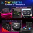thumbnail image 4 of MICTUNING P1B RGB 8 Gang Switch Panel, Multifunction Toggle Momentary Flash Strobe Pulsed Switch Pod with Backlit Off, 5-Level Brightness Circuit Control Relay Syste, 4 of 8