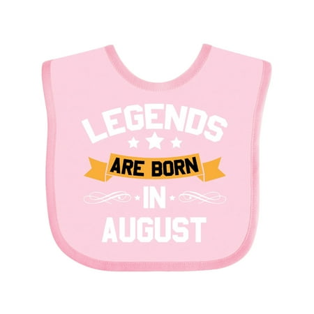 

Inktastic legends are born in august Gift Baby Boy or Baby Girl Bib
