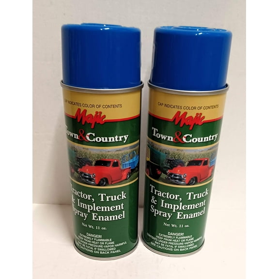 2 Cans Blue Spray Paint for Ford Tractor and Implements 1962 to 1999