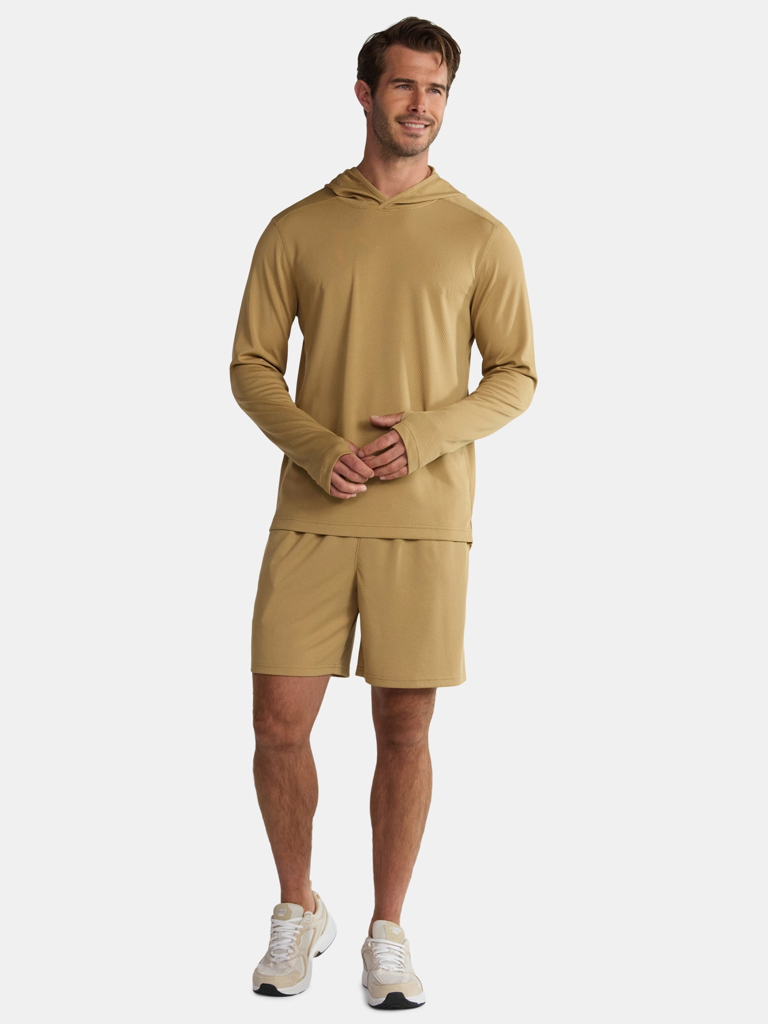 Athletic Works Men's and Big Men's Mesh Shorts, 7" Inseam, Sizes S-5XL