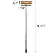 ARTESIA TOOL 9.5 24.1 cm Double Ended Brass Mini Mallet Hammer 2 5.1 cm Head 0.5 1.3 cm Striking Surface Each End Anodized Aluminum Handle with Textured Grip