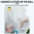 thumbnail image 4 of AZXY Collapsible Laundry Basket,Hanging Laundry Hamper Bag Door,Fabric Dirty Clothes Storage Basket Small,Foldable Dirty Clothes Hamper White, 4 of 9