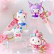 thumbnail image 2 of Llavero Sanrio de Anime Kawaii, juguetes Kawaii, Kitty Kuromi, melodía Cinnamonroll, hebilla de llave para bolso escolar, mochila, colgante para móvil, regalos para niñas, 2 of 5