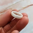 thumbnail image 3 of Pearl White Breathable Silicone Ring For Men and Women 4mm Bandwidth, 3 of 6