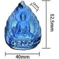 thumbnail image 2 of Crystal Orgone Godness Glazed Amulet,White Tara Manjushri Buddha Crystal Pendant Buddha Amulet Gemstones Necklace(Yakushi Buddha,Chain 65cm), 2 of 2