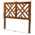 thumbnail image 2 of Baxton Studio Aliya Modern Walnut Brown Finished Wood King Size Headboard, 2 of 7