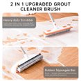 thumbnail image 5 of Grout Brush with Long Handle, 56.5'' Swivel Grout Cleaning Brush,120°Rotatable V-Shape Grout Scrub Brush, Extendable Handle Grout Cleaner Brush for Tile Floors，Bathroom,Baseboard,Shower,Corner, 5 of 7