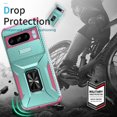 thumbnail image 4 of Funda para GANGXUN Google Pixel 8 Pro - Soporte metálico, Función magnética, Verde, 4 of 5