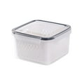 thumbnail image 2 of TUOBARR Fruit Vegetable Storage Containers for Fridge Draining Fresh Containers 3 in 1 Produce Storage Containers Large Organizer Bins with Lid & Colander, 2 of 5