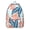 Hawaiian Tropica, variant on Geometric Mandala Design School Backpack, Ethnic Boho Pattern Daypack for Women with Traditional Tribal Style Print