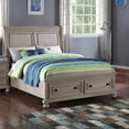 thumbnail image 2 of New Classic Furniture Allegra Twin Size Solid Wood Bed in Pewter, 2 of 7