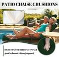 thumbnail image 3 of SDJPOI Outdoor Chaise Lounge Cushions Set of 4, 72" x 21" x 3" Thick Patio Furniture Replacement Cushions, Waterproof Lounge Chair Cushion with Headrest & Ties for Pool Beach, 3 of 7