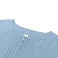 thumbnail image 6 of Xzbqbs Mens Cotton Linen Shirts Casual Slim Fit Button Pullover Tops Fashion Lightweight Solid Color Crew Neck Shirts for Men, 6 of 7