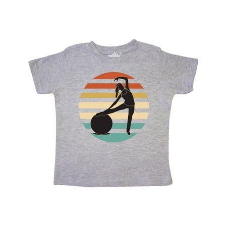 

Inktastic Pilates Fitness Retro Exercise Gift Toddler Toddler Girl T-Shirt