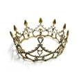 thumbnail image 3 of Gothic Structures Mini Crown Tiara in Antiqued Gold, 3 of 5