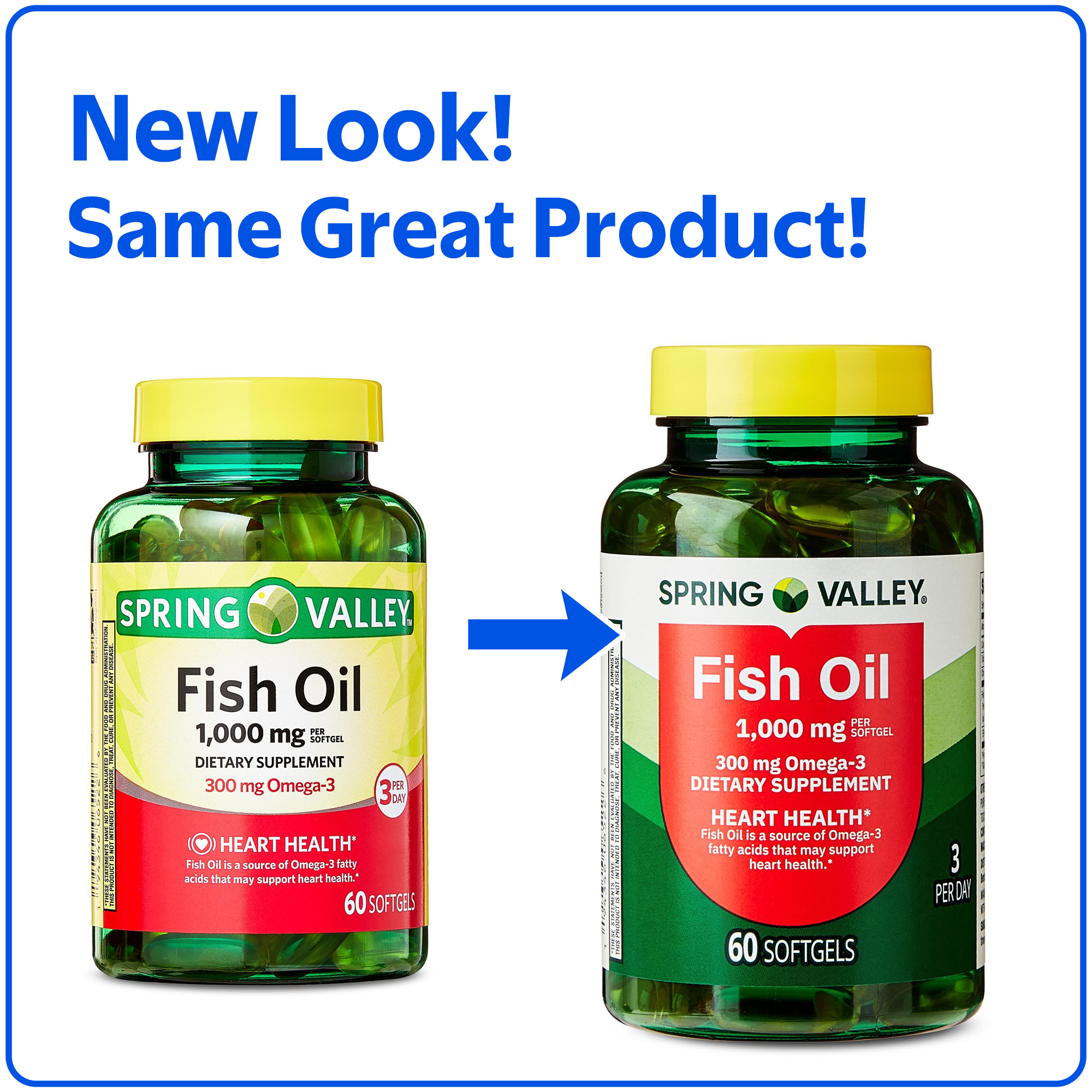 Spring Valley Fish Oil Omega-3 1000 mg Softgels photo 2