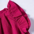 thumbnail image 7 of Elegant Girls Ruffle Trim Dress Summer Cute Sleeveless Round Neck A Line Red Casual Dresses 6-12 Months, 7 of 7