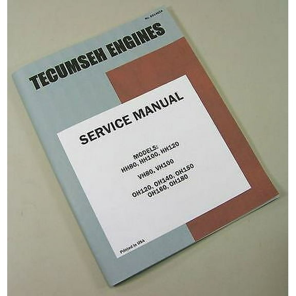Sears 16/6 Lawn Mower Garden Tractor Tecumseh Oh160 Engine Service Manual