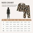 thumbnail image 4 of Yiaed Flower Fox Print Pajamas Women's Long Sleeve Sleepwear Soft Button Down Loungewear Pjs Lounge Set Nightwear Womens Pajama Pants-Large, 4 of 7
