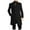 C_ Black, variant on Fashion YLSDY Men's Trench Coat Wool Blend Slim Fit Top Coat Single Breasted Business Overcoat Blends Coat Jacket Suit with Pocket Black M