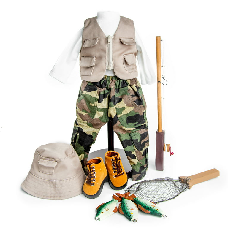 The Queen's Treasures 18 Doll Fishing Clothes & Set