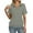 01# Gray, variant on Womens Short Sleeve Polo T Shirts V Neck Summer Casual Basic Tee Tops Camel S