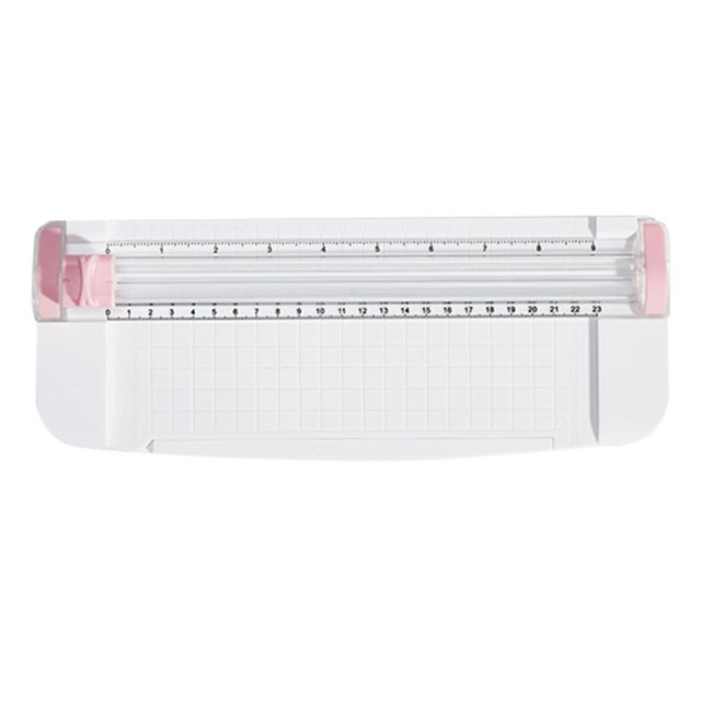 JIELISI Mini A5 Paper Trimmer Cutter Desktop Paper Cutting Machine with Cutter Head Auxiliary Side Ruler for Craf