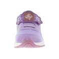 thumbnail image 3 of Frozen Toddler Girls Hook & Loop Lighted Athletic Sneaker (Toddler/Little Kids), Purple, 8 Toddler, 3 of 5