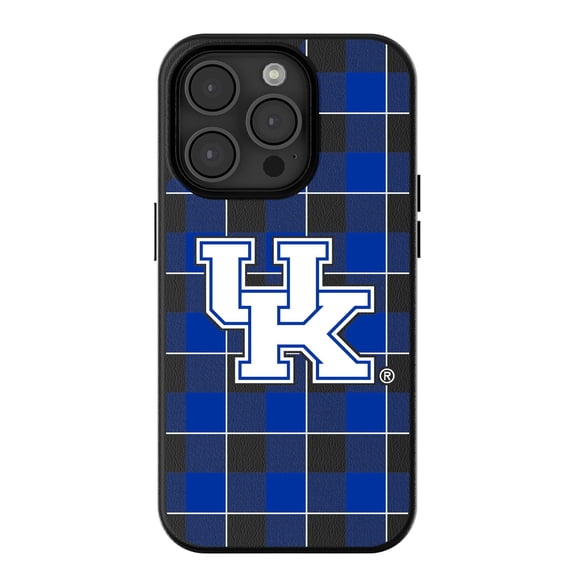 Keyscaper Kentucky Wildcats Plaid Magnetic Bump iPhone Case