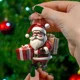 thumbnail image 2 of Adorno de árbol de Navidad plano de acrílico 2D con dibujos animados de Papá Noel, muñeco de nieve, adornos navideños, decoración de fiesta de Navidad 2025, 2 of 5