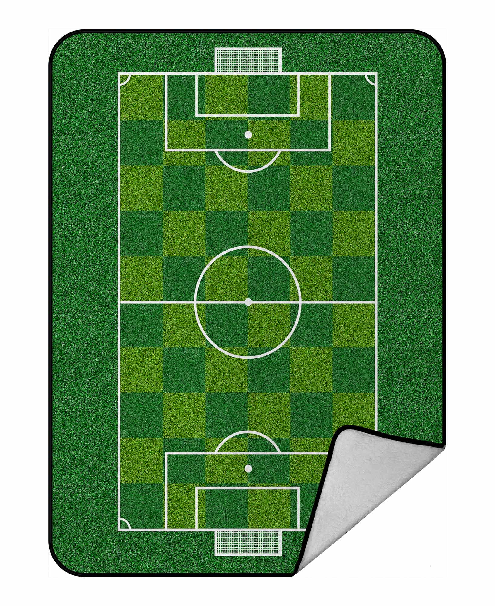 PKQWTM soccer field football Blanket Crystal Velvet Throw Bed Blanket
