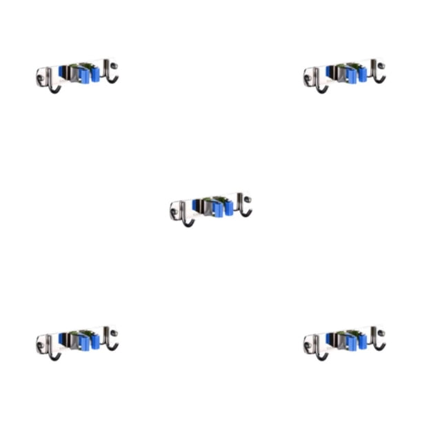 Cateissary Soporte para escoba con borde circular: seguro y confiable opciones de instalación son opcionales Acero inoxidable Es azul 1 Type2 NO2