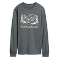 thumbnail image 3 of Instant Message - Smoky Mountains TN - Men's Long Sleeve Graphic T-Shirt, 3 of 6