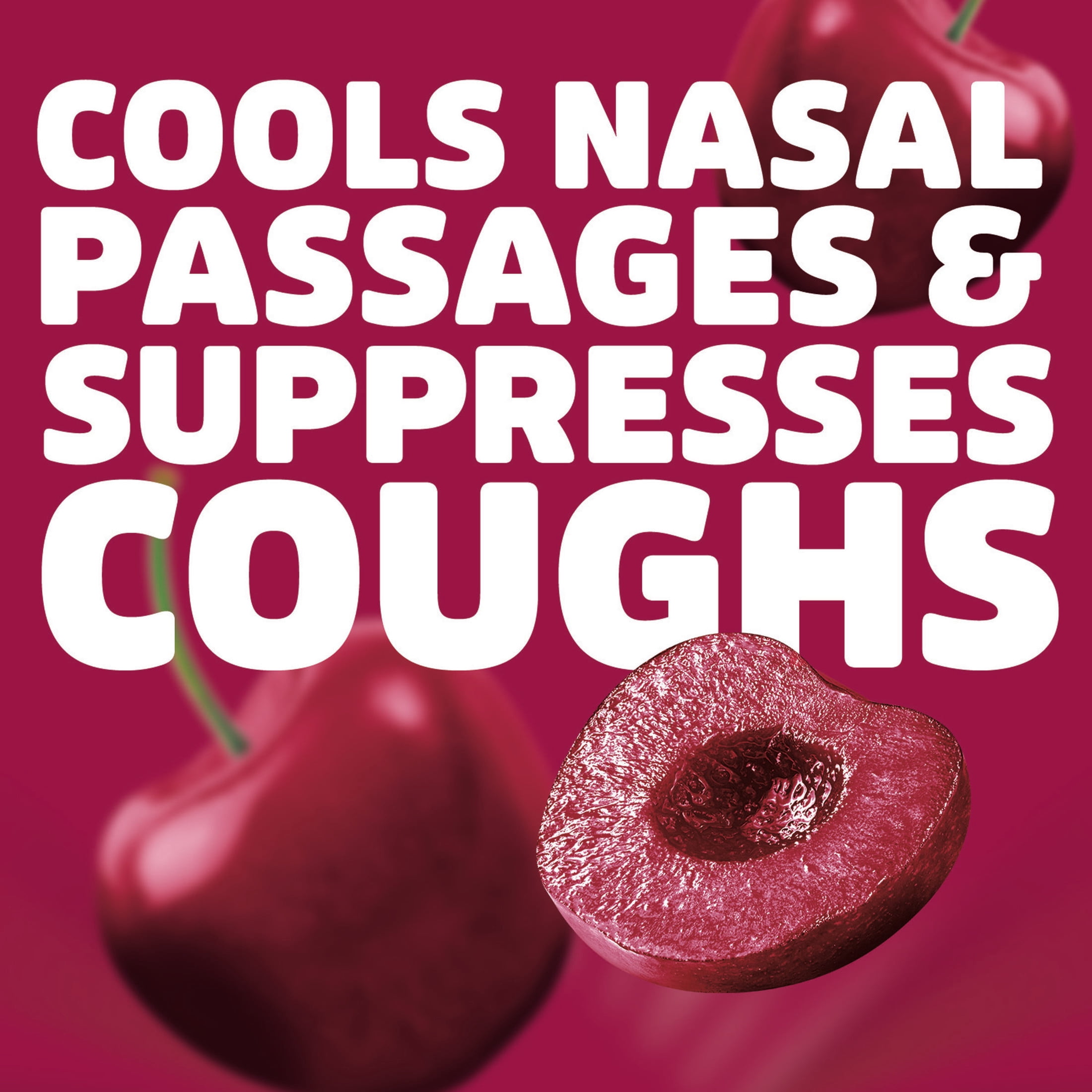 HALLS Cough & Throat Relief Black Cherry Sugar Free Cough Drops, Value Pack, 70 Drops