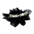 thumbnail image 3 of Pinzas para el cabello XCF con forma de flor de gasa suave color negro para mujeres y niñas, 3 of 4