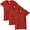 Red, variant on Women's Fine Jersey V-neck Longer Length T-shirt - 3 Pack