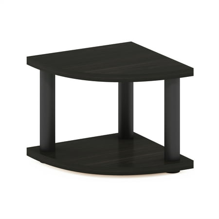 Furinno Turn-N-Tube 2-Tier Corner Countertop Organizer Shelf, Espresso/Black