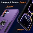 thumbnail image 5 of Military Grade TUFF Shockproof Hybrid Armor Case with Ring Grip for Samsung Galaxy S25 Plus - Purple, 5 of 5