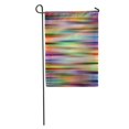 thumbnail image 1 of POGLIP Yellow Bold Multicolored Rainbow Colors Stripes Abstract Blue Graphic Pattern Garden Flag Decorative Flag House Banner 28x40 inch, 1 of 2