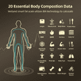 thumbnail image 4 of Smart Bioimpedance Scale Smart Body Composition Scale Digital Scale Body Fat Weight Scale Balance Bioimpedance Scale, 4 of 5