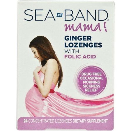 Sea-Band Mama Lozenge - Ginger With Folic - 24 Pack