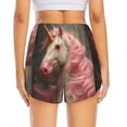 thumbnail image 4 of Haiem Haired White Horse Women's 2 in 1 Running Shorts - Lightweight Athletic Workout Gym Yoga Breathable Sports Shorts Liner with Phone Pockets-X-Large, 4 of 9