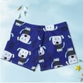 thumbnail image 3 of UFOUND Little Boys Swim Trunks Beach Board Shorts Beach Quick Dry Kids Cartoon Swimwear Swim Shorts, 3 of 3